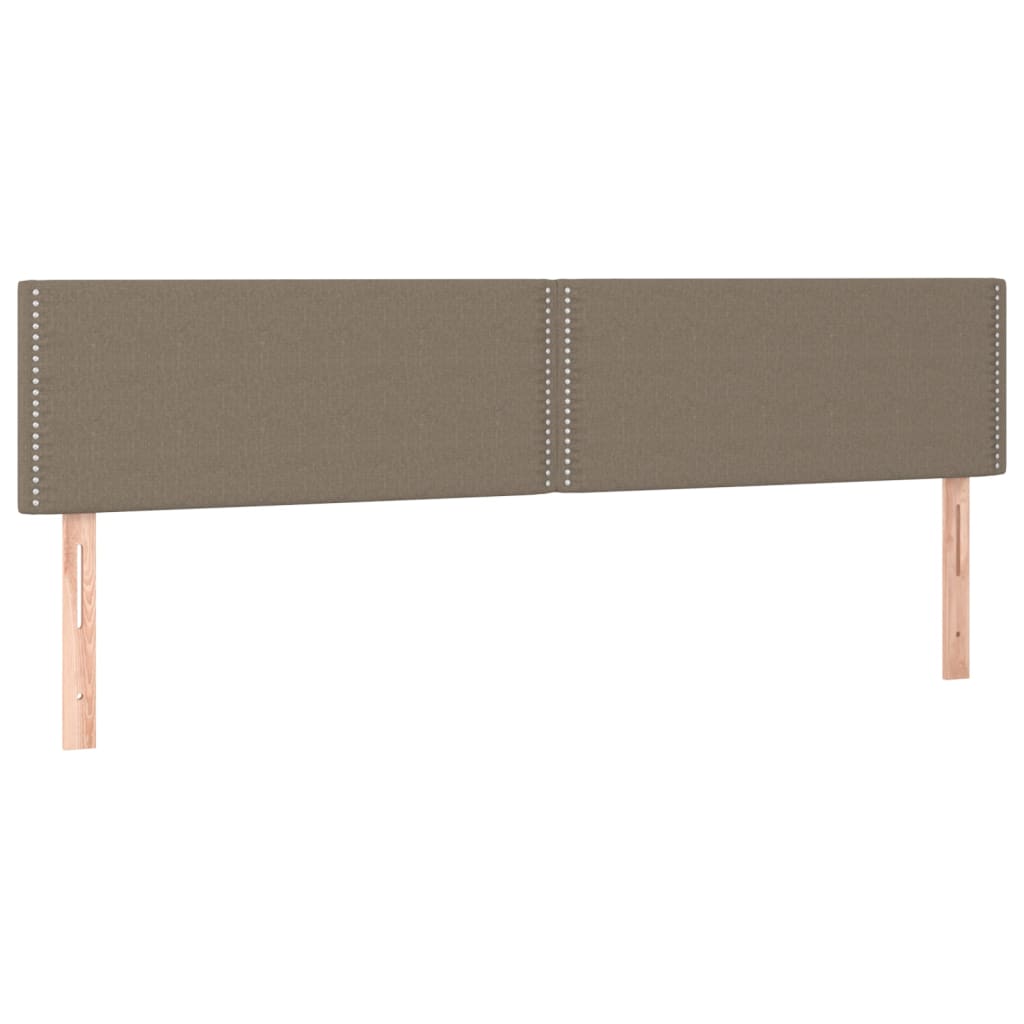 vidaXL Κρεβάτι Boxspring με Στρώμα Taupe 160x200 εκ. Υφασμάτινο