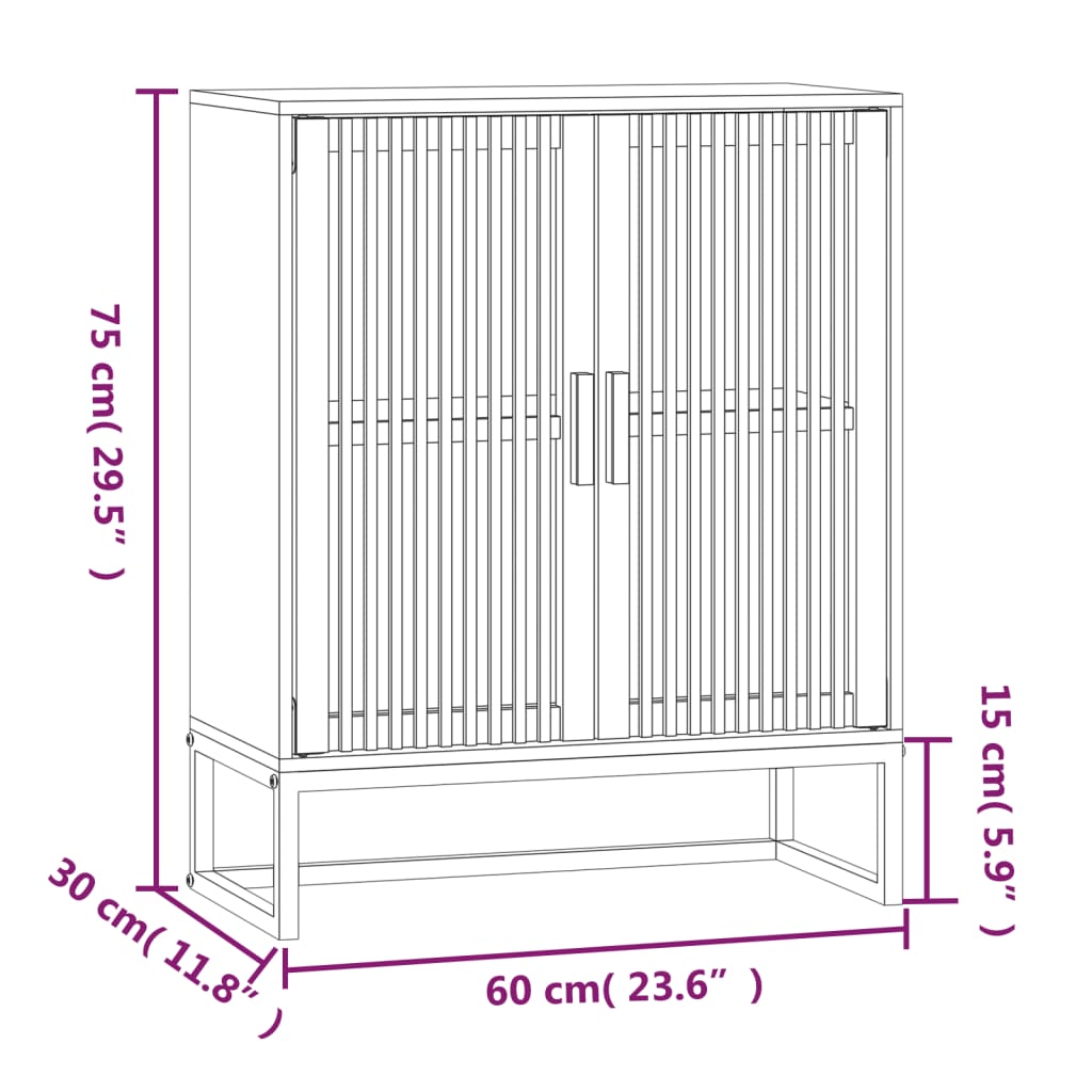 vidaXL Συρταριέρα 60 x 30 x 75 εκ. από Επεξεργασμένο Ξύλο