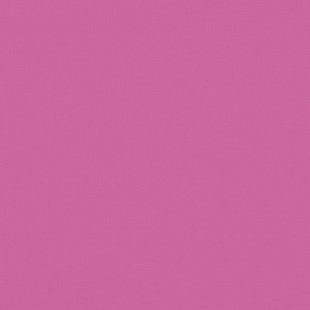 vidaXL Μαξιλάρι Στρογγυλό Ροζ Ø 60 x 11 εκ. από Ύφασμα Oxford