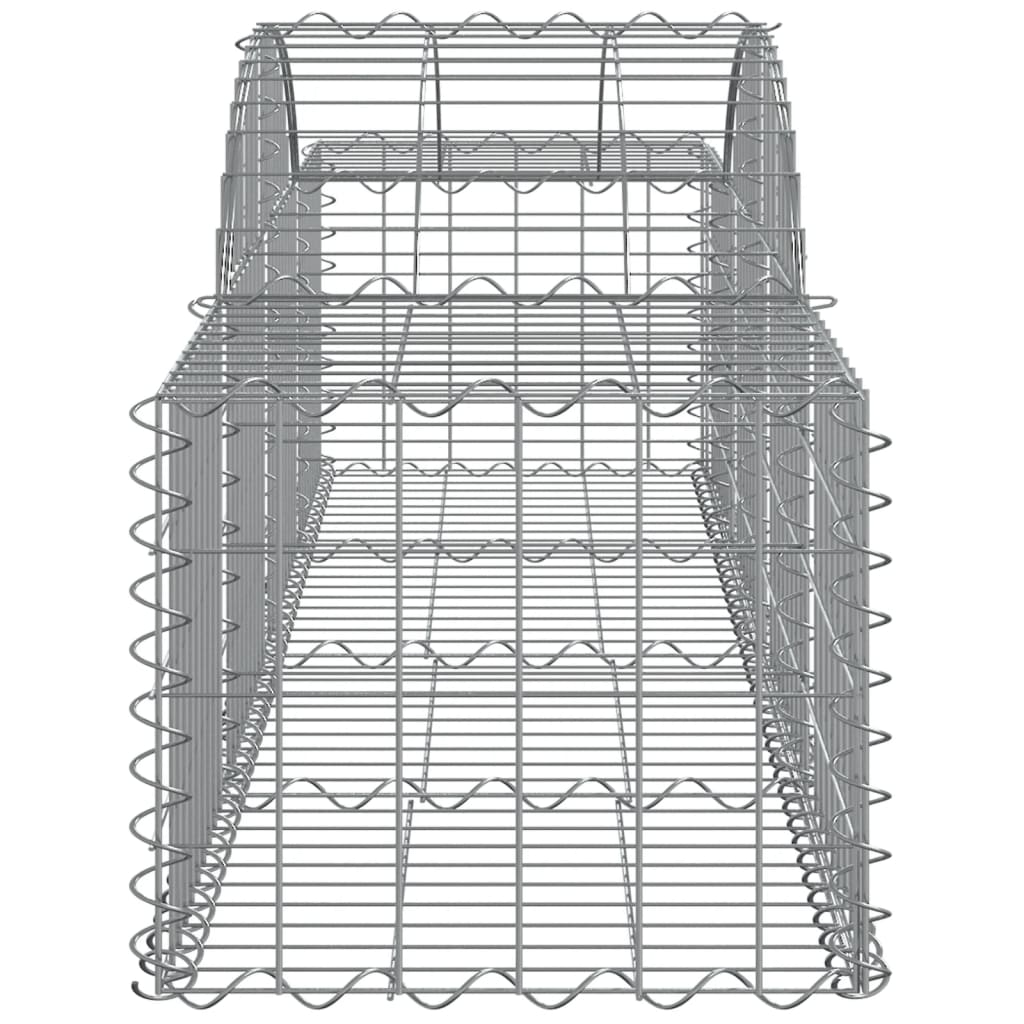 vidaXL Συρματοκιβώτια Τοξωτά 9 τεμ. 200x50x40/60 εκ. Γαλβαν. Ατσάλι