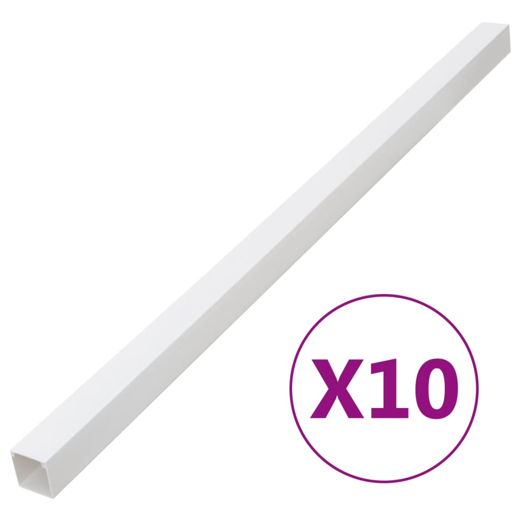 vidaXL Κανάλι Καλωδίων 100 x 40 χιλ. 10 μ. από PVC