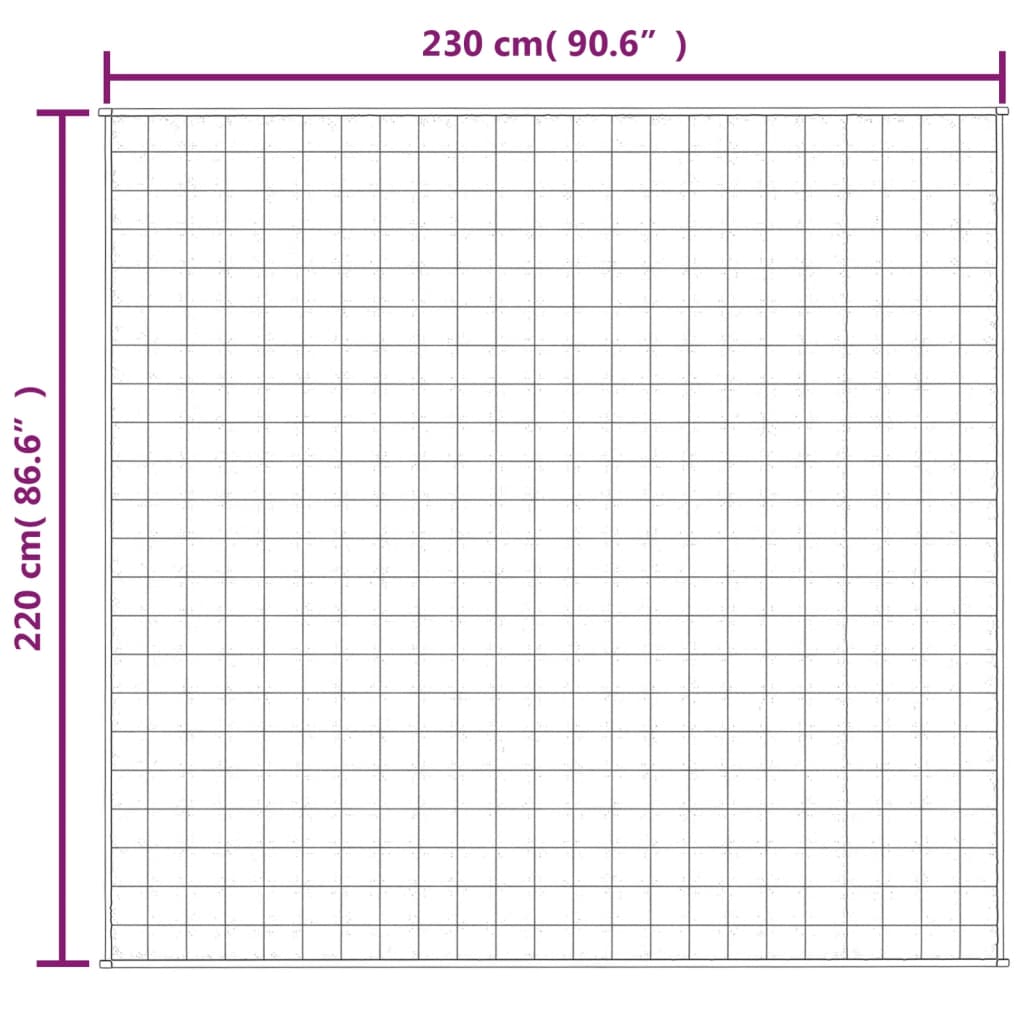 vidaXL Κουβέρτα Βαρύτητας Μπλε 220 x 230 εκ. 11 κ. Υφασμάτινη