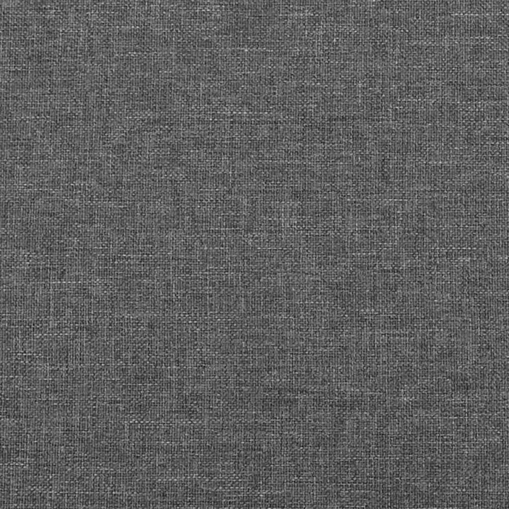 vidaXL Κεφαλάρι με Πτερύγια Σκούρο Γκρι 147 x 23 x 78/88εκ. Υφασμάτινο