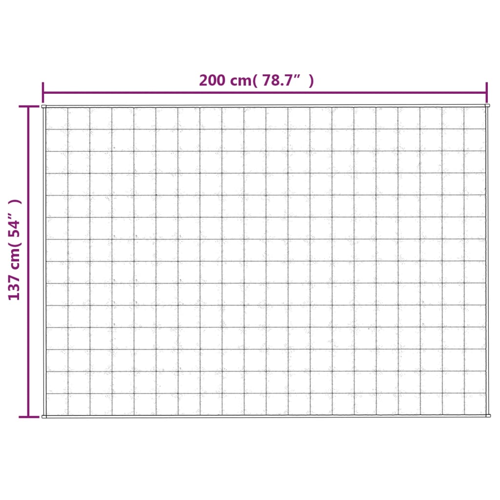 vidaXL Κουβέρτα Βαρύτητας Μπλε 137 x 200 εκ. 10 κ. Υφασμάτινη