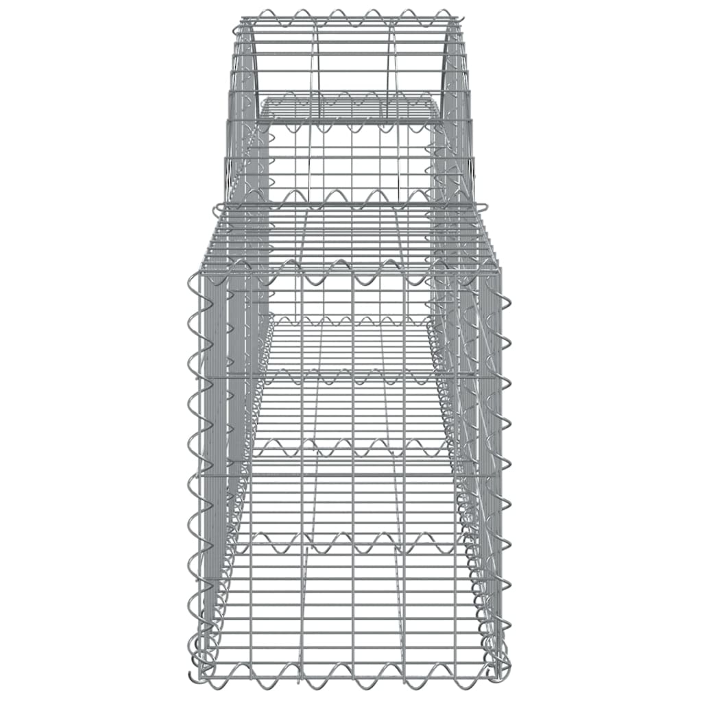 vidaXL Συρματοκιβώτια Τοξωτά 4 τεμ. 200x30x40/60 εκ. Γαλβαν. Ατσάλι