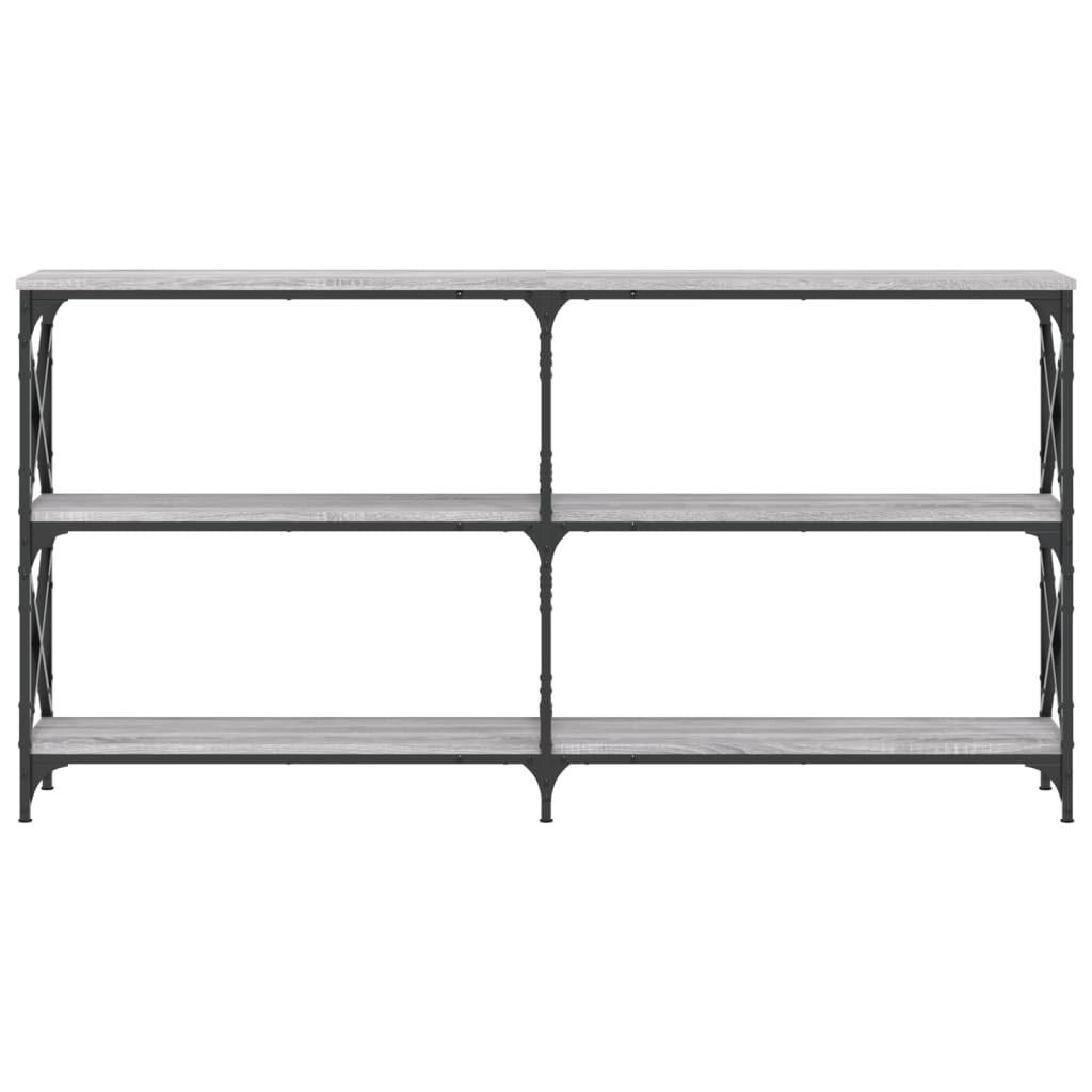 vidaXL Τραπέζι Κονσόλα Γκρι Sonoma 156 x 28 x 80,5 εκ. Επεξεργ. Ξύλο