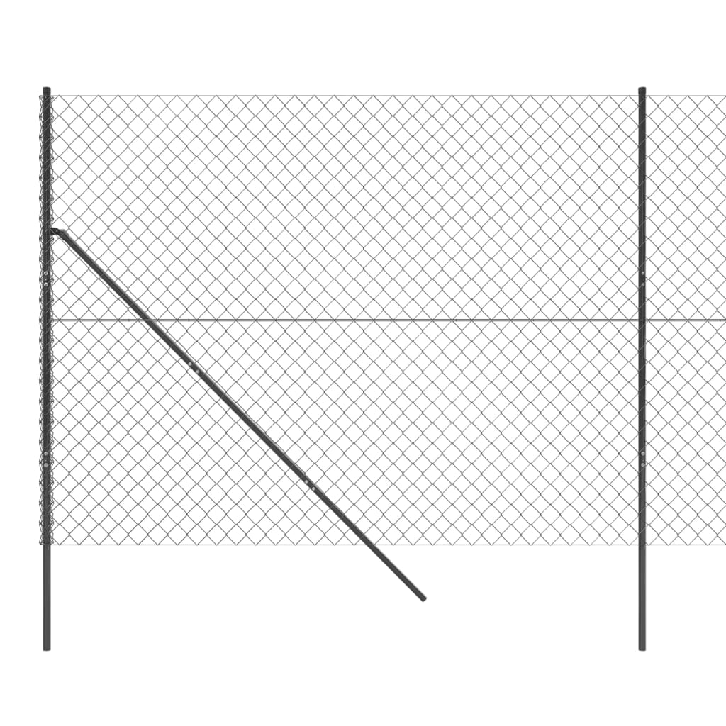 vidaXL Συρματόπλεγμα Περίφραξης Ανθρακί 1,8 x 25 μ.