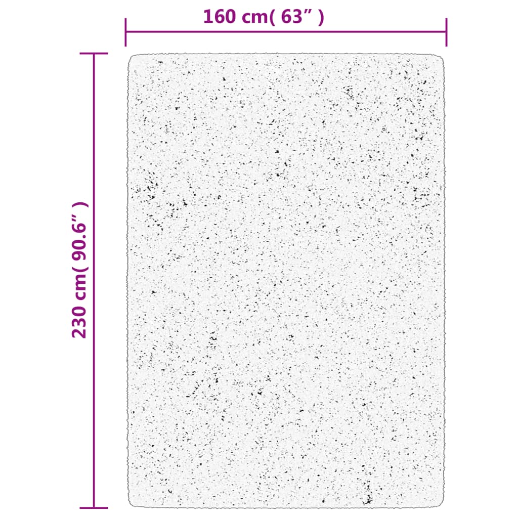 vidaXL Χαλί HUARTE με Κοντό Πέλος Μαλακό/ Πλενόμενο 160x230 εκ.