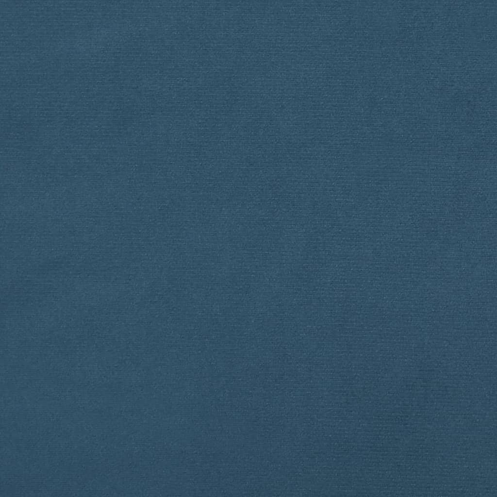 vidaXL Στρώμα με Pocket Springs Σκούρο Μπλε 120x200x20 εκ. Βελούδινο