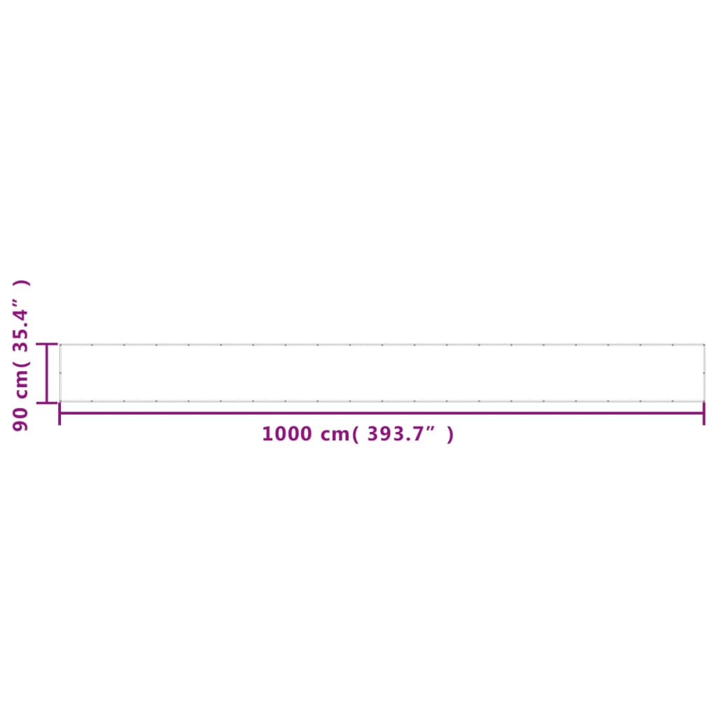 vidaXL Διαχωριστικό Βεράντας Άμμου 90x1000εκ 100% Πολ. Ύφασμα Oxford