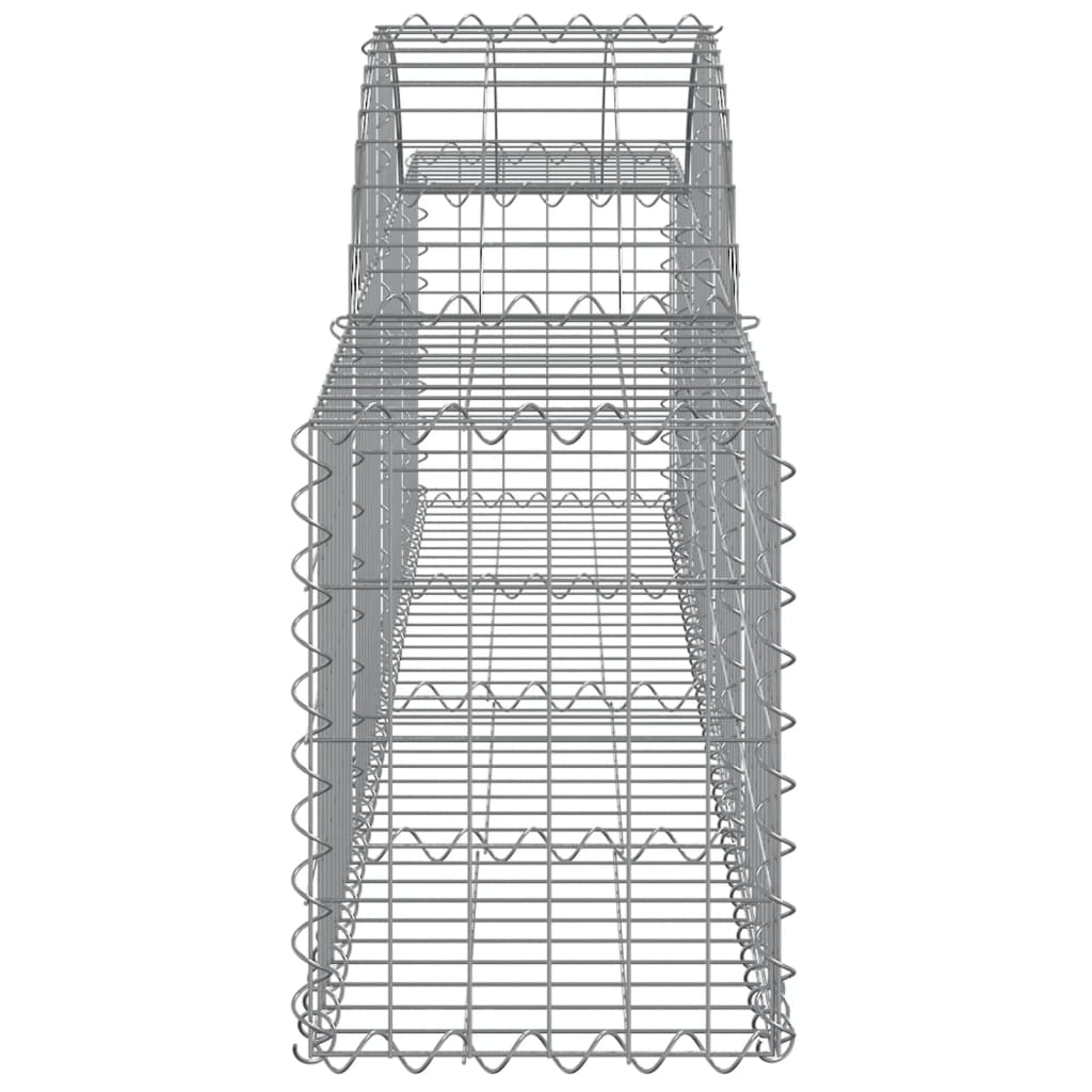 vidaXL Συρματοκιβώτια Τοξωτά 6 τεμ. 200x30x40/60 εκ. Γαλβαν. Ατσάλι