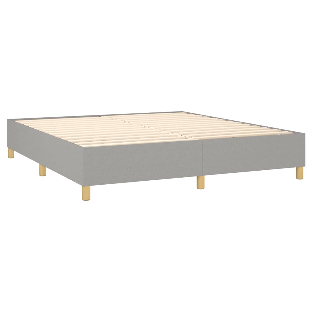 vidaXL Κρεβάτι Boxspring με Στρώμα Αν. Πράσινο 160x200εκ Υφασμάτινο