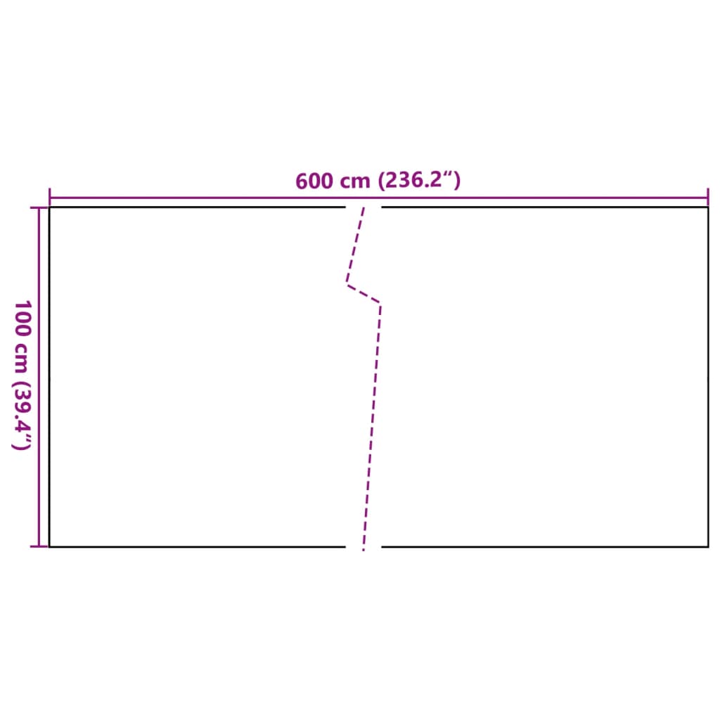 vidaXL Διαχωριστικό Βεράντας Ανθρακί 600 x 100 εκ. από Συνθετικό Ρατάν