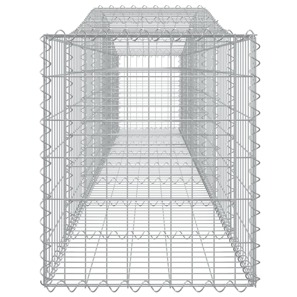 vidaXL Συρματοκιβώτια Τοξωτά 5 τεμ. 400x50x60/80 εκ. Γαλβαν. Ατσάλι