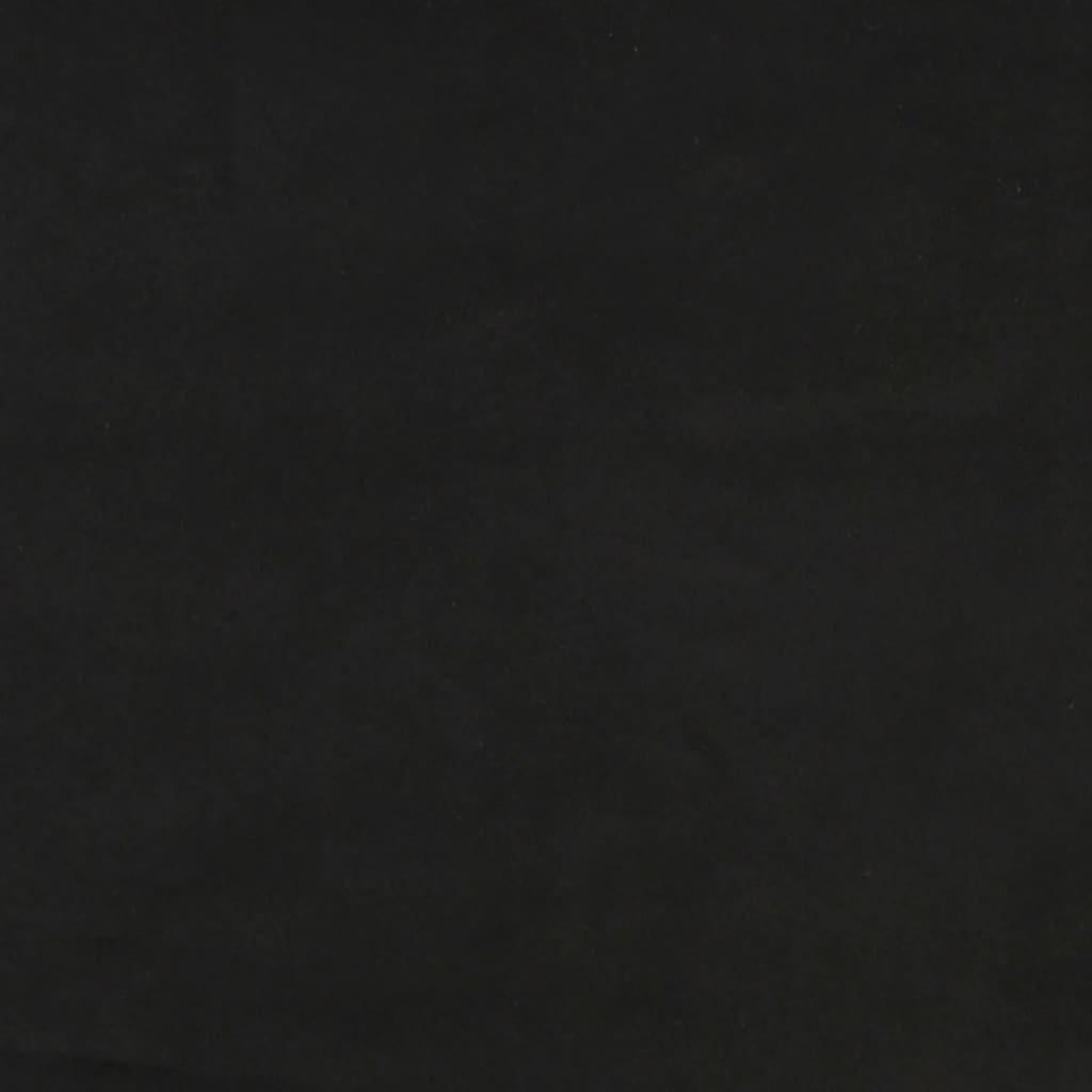 vidaXL Κεφαλάρι με Πτερύγια Μαύρο 183x23x118/128 εκ. Βελούδινο