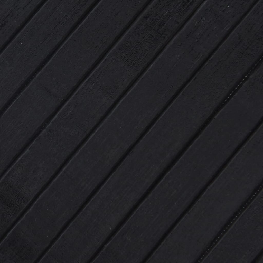vidaXL Χαλί Ορθογώνιο Μαύρο 60 x 500 εκ. Μπαμπού