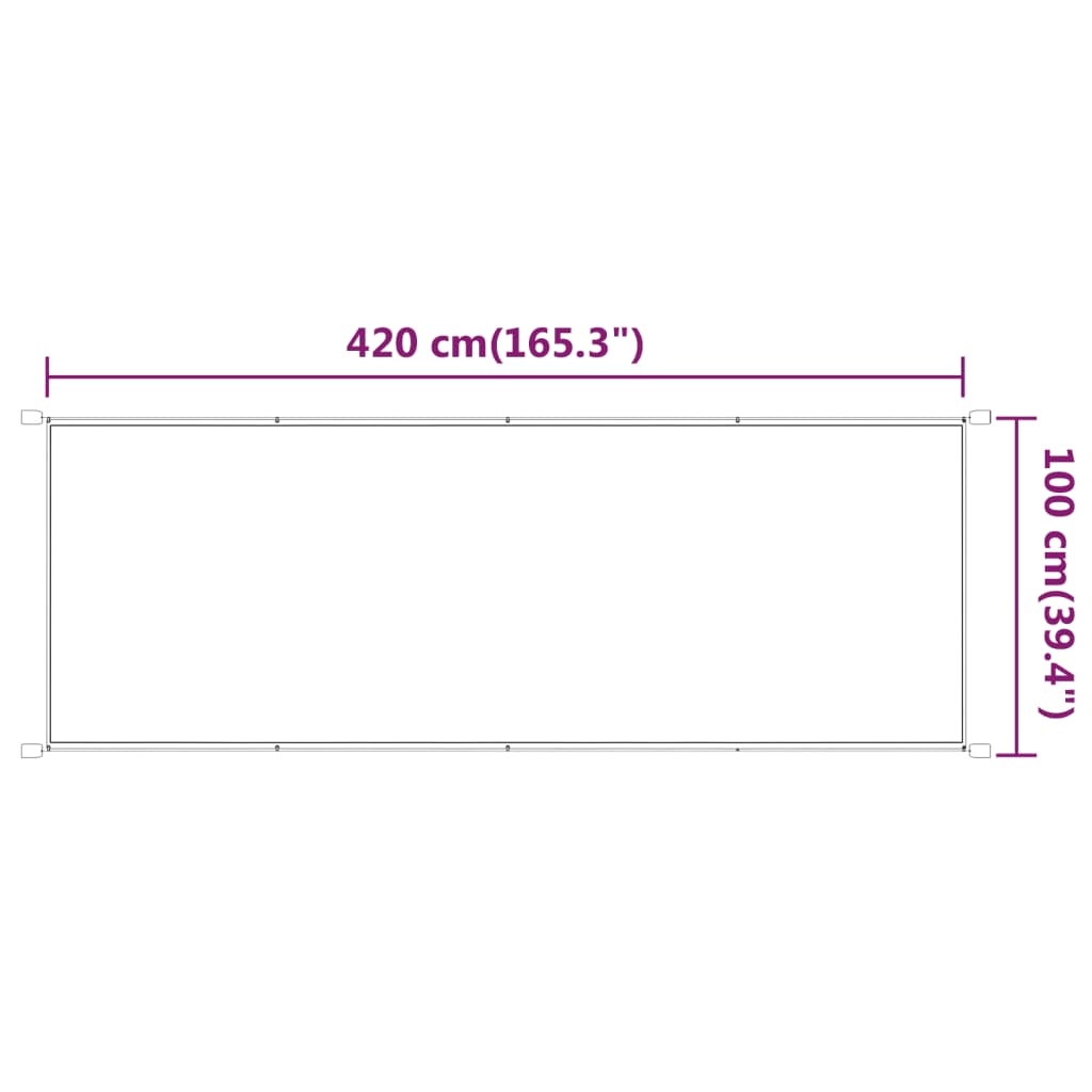 vidaXL Τέντα Κάθετη Ανοιχτό Πράσινο 60 x 600 εκ. από Ύφασμα Oxford