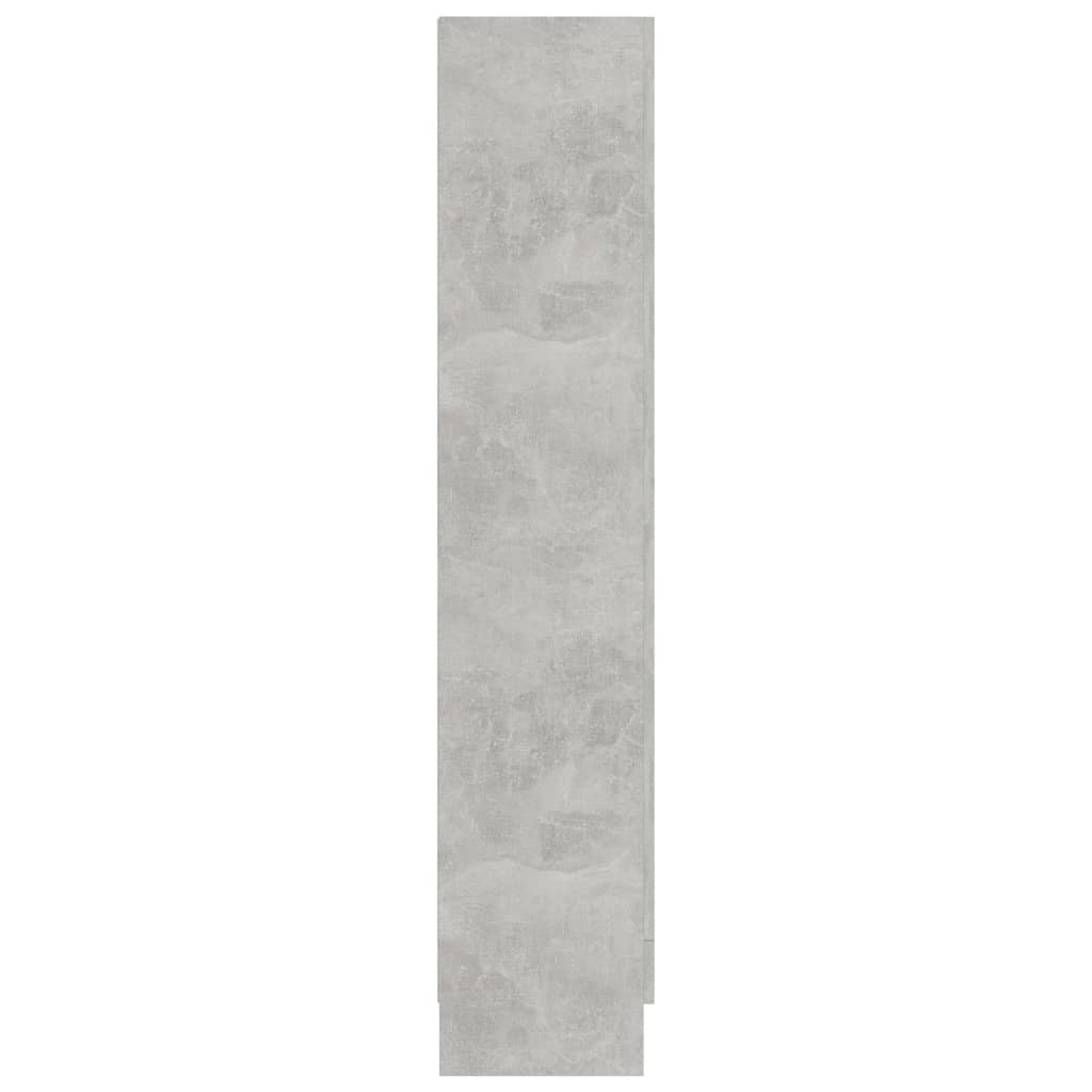 vidaXL Βιτρίνα Γκρι του Σκυροδέματος 82,5 x 30,5 x 150 εκ. Μοριοσανίδα