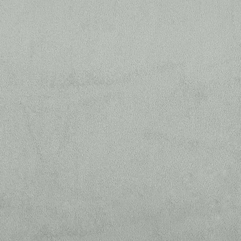 vidaXL Πλαίσιο Κρεβατιού με Κεφαλάρι Αν. Γκρι 120x200 εκ. Βελούδινο