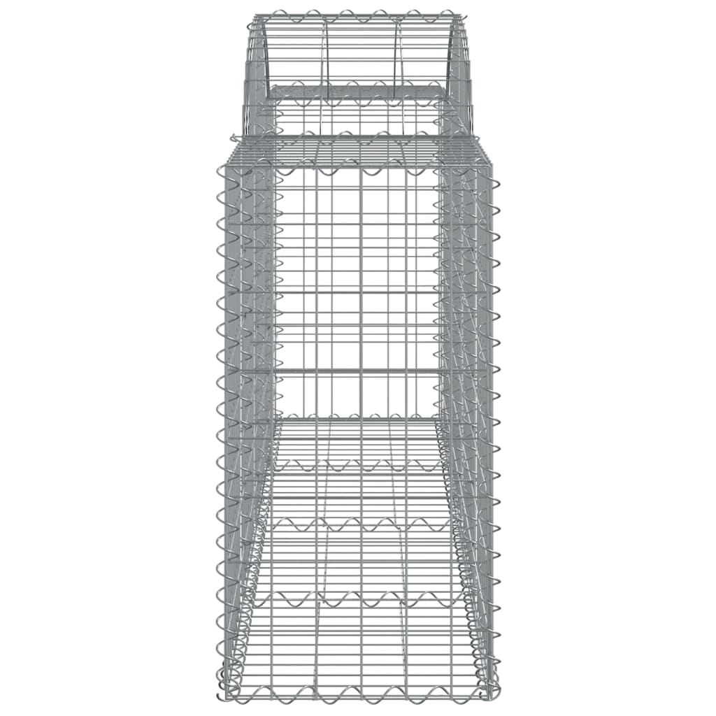 vidaXL Συρματοκιβώτια Τοξωτά 10 τεμ. 200x50x80/100 εκ. Γαλβαν. Ατσάλι