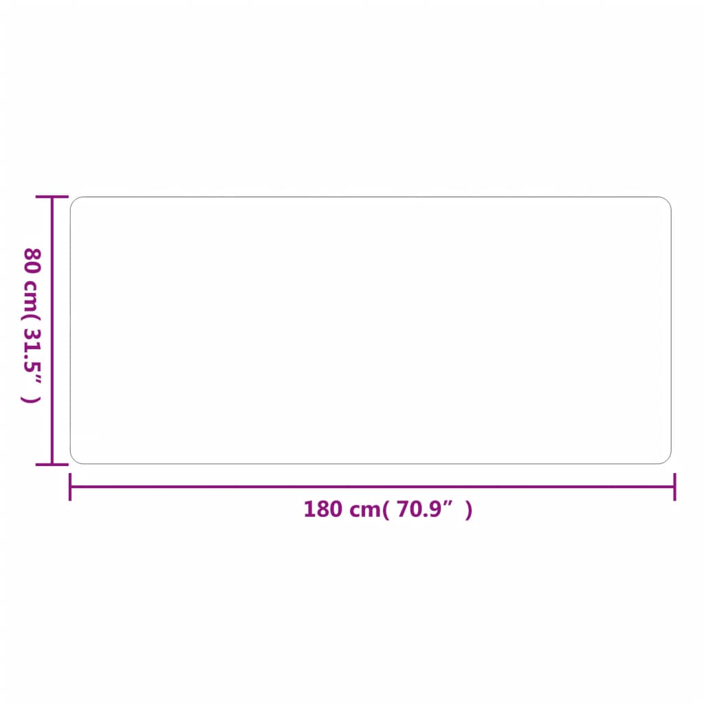 vidaXL Χαλί Διάδρομος Ανθρακί 80 x 180 εκ.