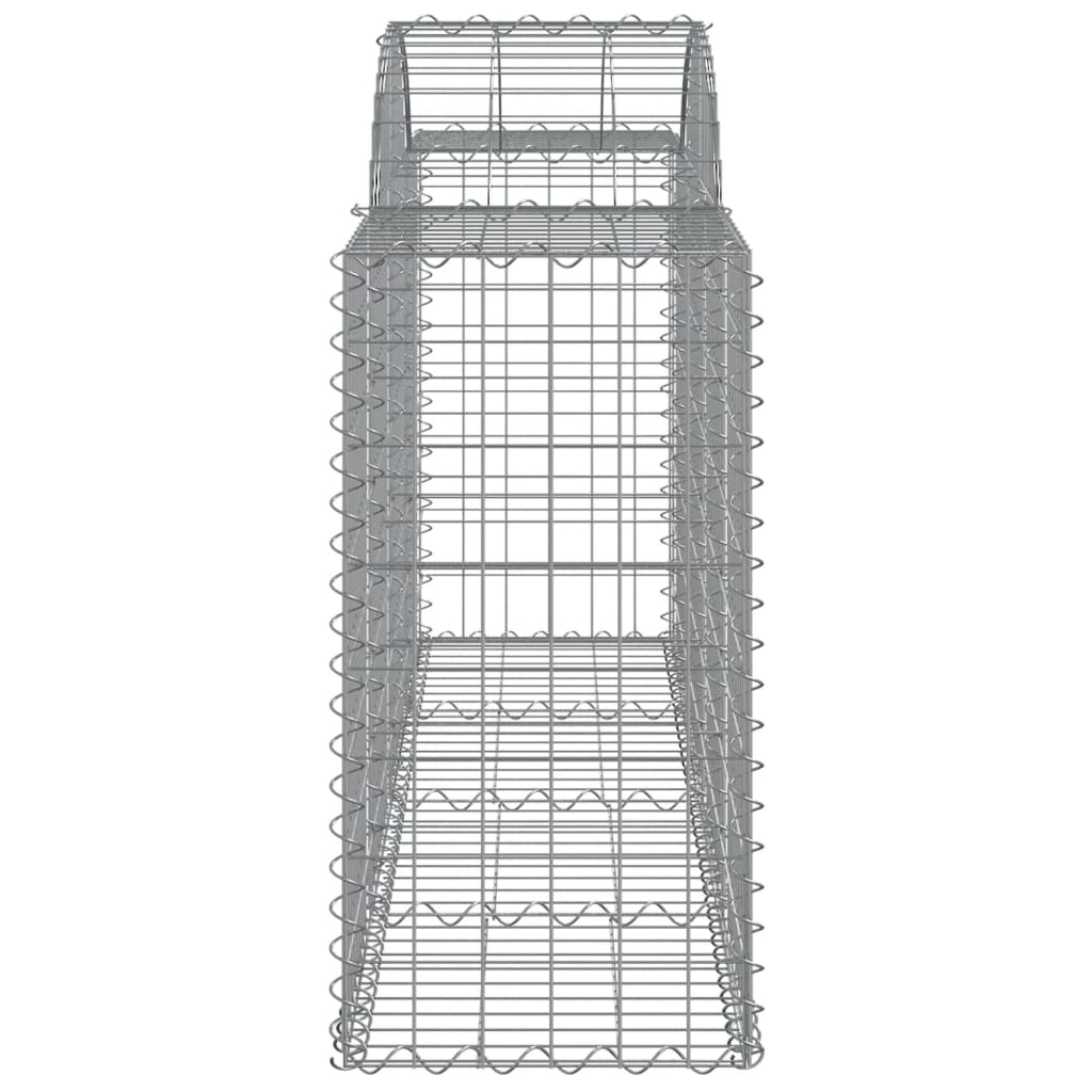 vidaXL Συρματοκιβώτια Τοξωτά 11 τεμ. 200x50x80/100 εκ. Γαλβαν. Ατσάλι