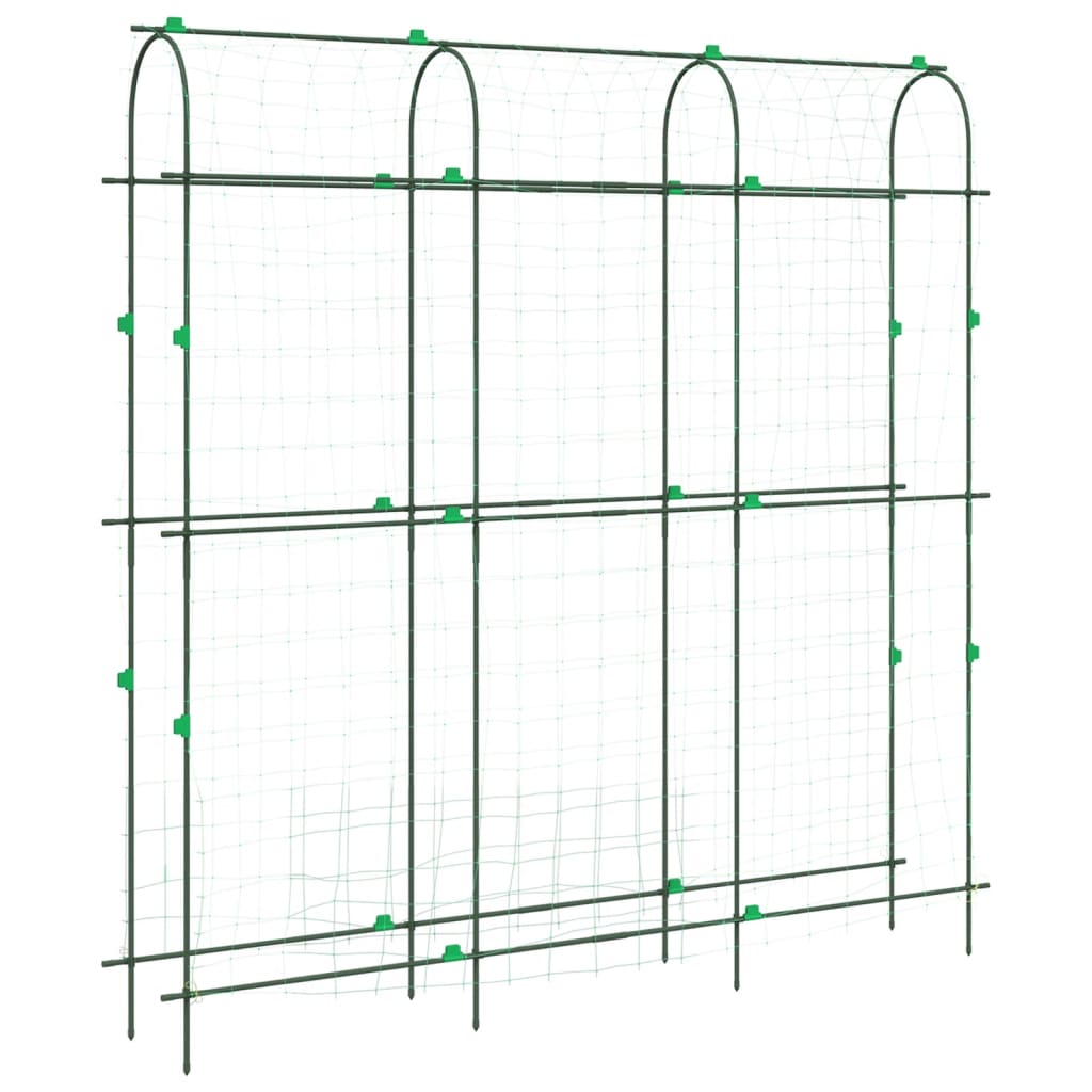 vidaXL Καφασωτό Κήπου Αναρ. Φυτά Πλαίσιο U 181x31x182,5 εκ. Ατσάλι