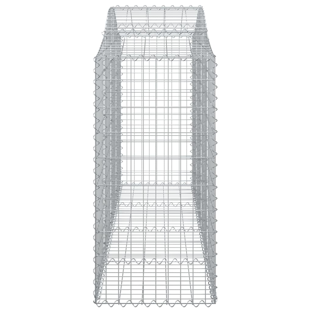 vidaXL Συρματοκιβώτια Τοξωτά 15 τεμ. 200x50x120/140 εκ. Γαλβαν. Ατσάλι