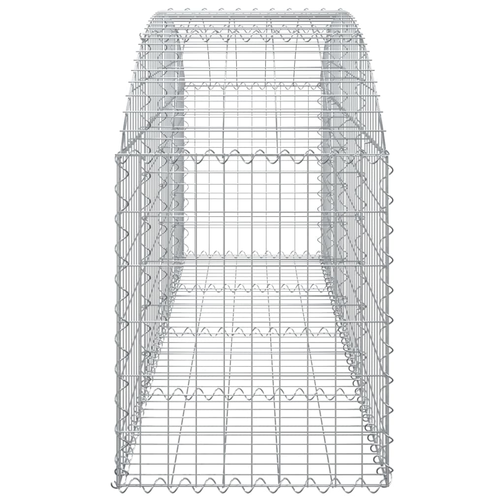 vidaXL Συρματοκιβώτιο Τοξωτό 200x50x60/80εκ. από Γαλβανισμένο Χάλυβα