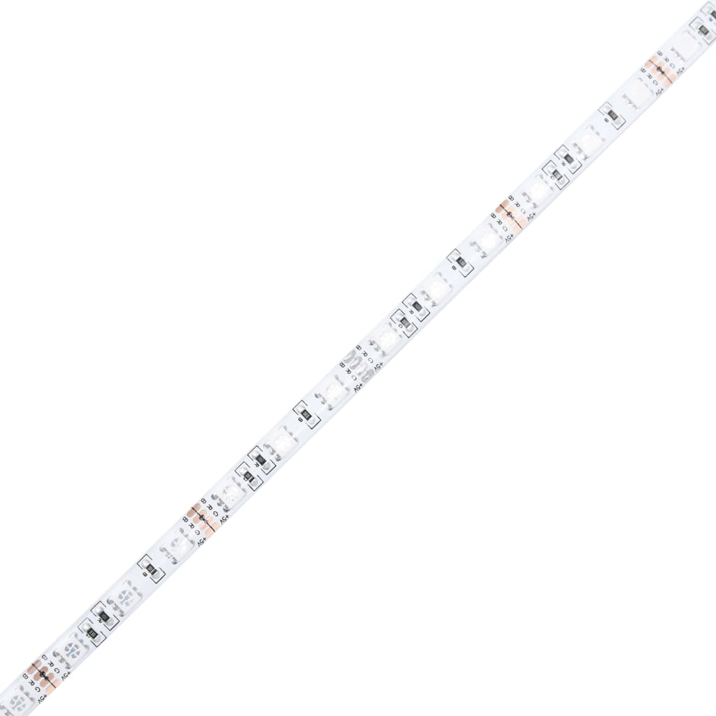 vidaXL Κομοδίνα 2 τεμ. με LED Γκρι σκυροδέματος 70 x 36,5 x 40 εκ.