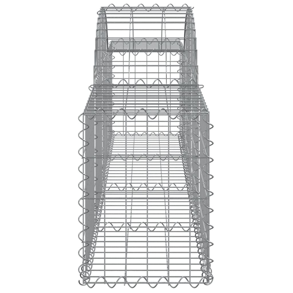 vidaXL Συρματοκιβώτια Τοξωτά 11 τεμ. 200x30x40/60 εκ. Γαλβαν. Ατσάλι