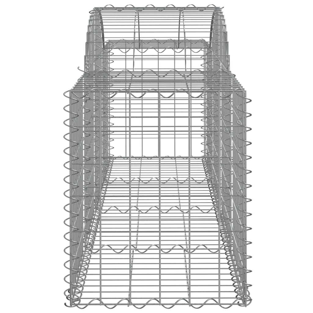 vidaXL Συρματοκιβώτια Τοξωτά 11 τεμ. 200x50x60/80 εκ. Γαλβαν. Ατσάλι