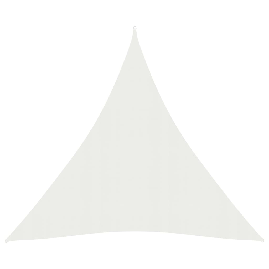 vidaXL Πανί Σκίασης Λευκό 5 x 7 x 7 μ. από HDPE 160 γρ./μ²