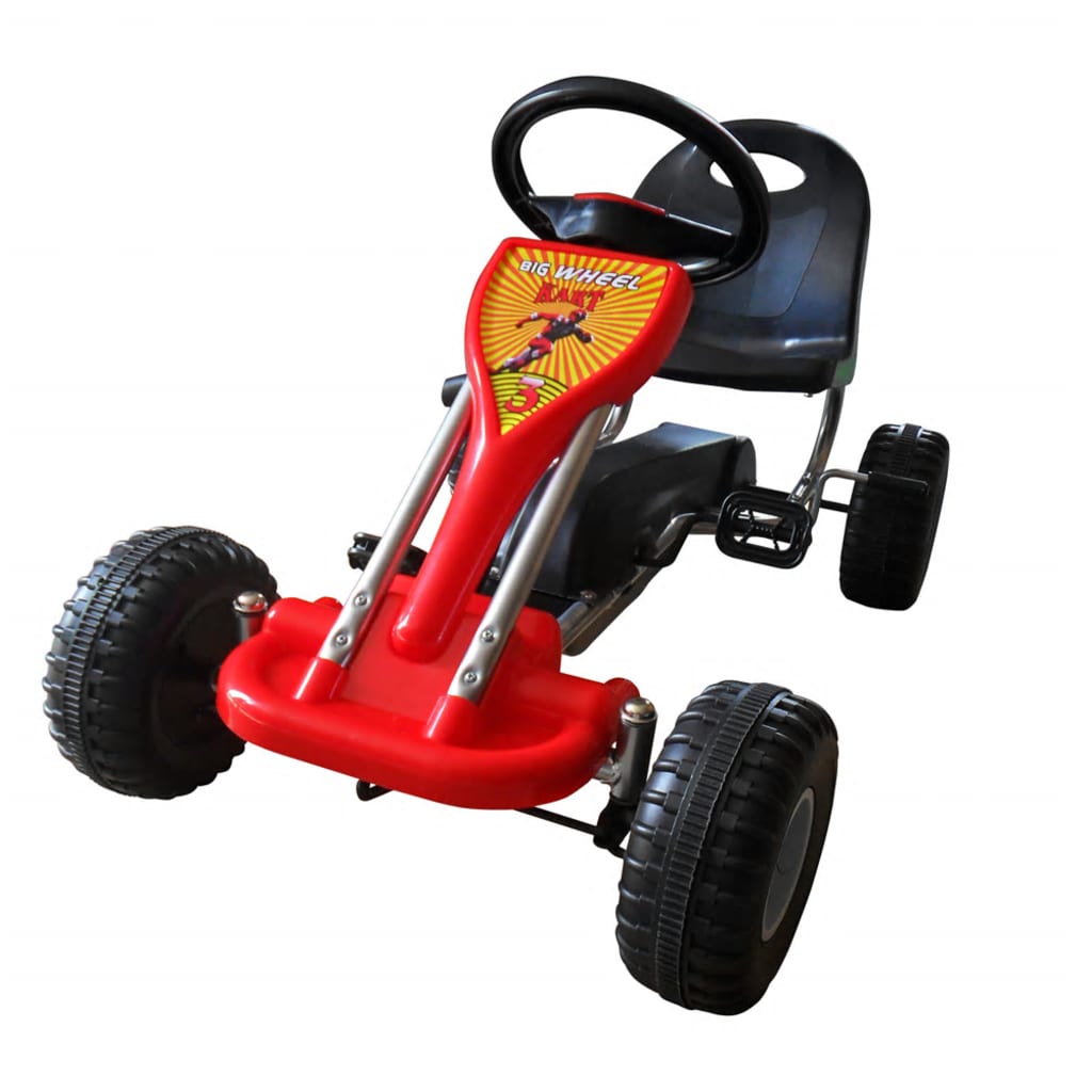 vidaXL Go Kart με Πετάλια Κόκκινο