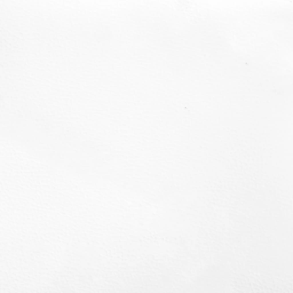 vidaXL Πλαίσιο Κρεβατιού με Κεφαλάρι Λευκό 140x190 εκ. Συνθετικό Δέρμα