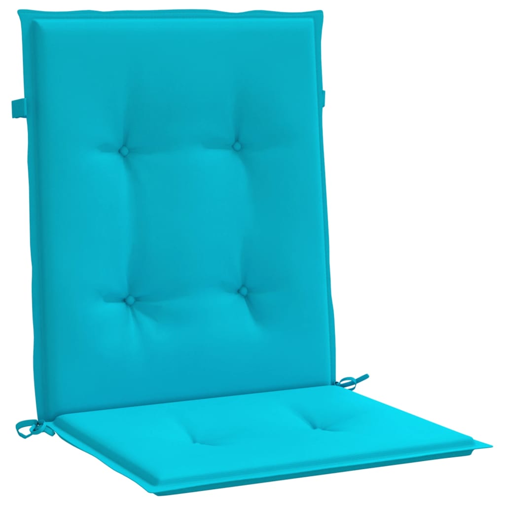vidaXL Μαξιλάρια Καρέκλας με Πλάτη 6 τεμ. Τιρκουάζ Υφασμάτινα