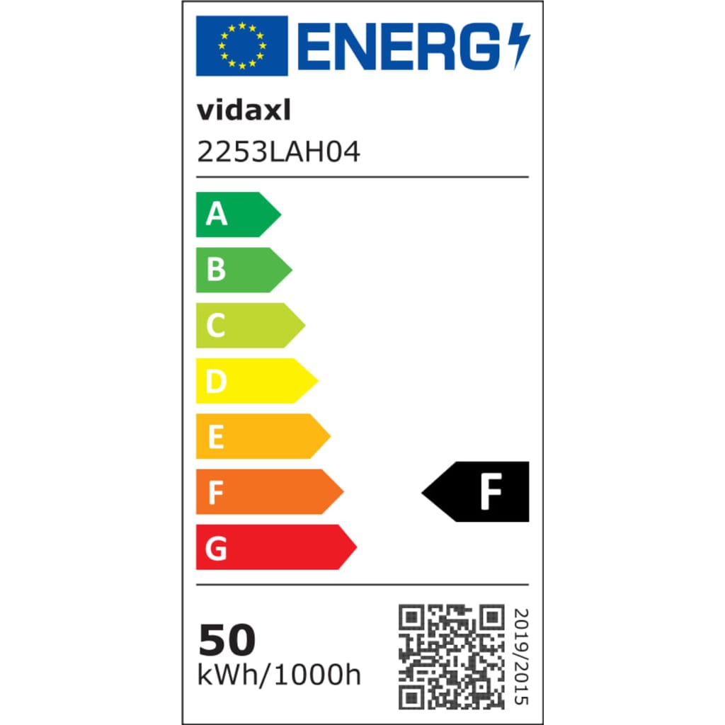 vidaXL Προβολέας LED Θερμό Λευκό 50 W