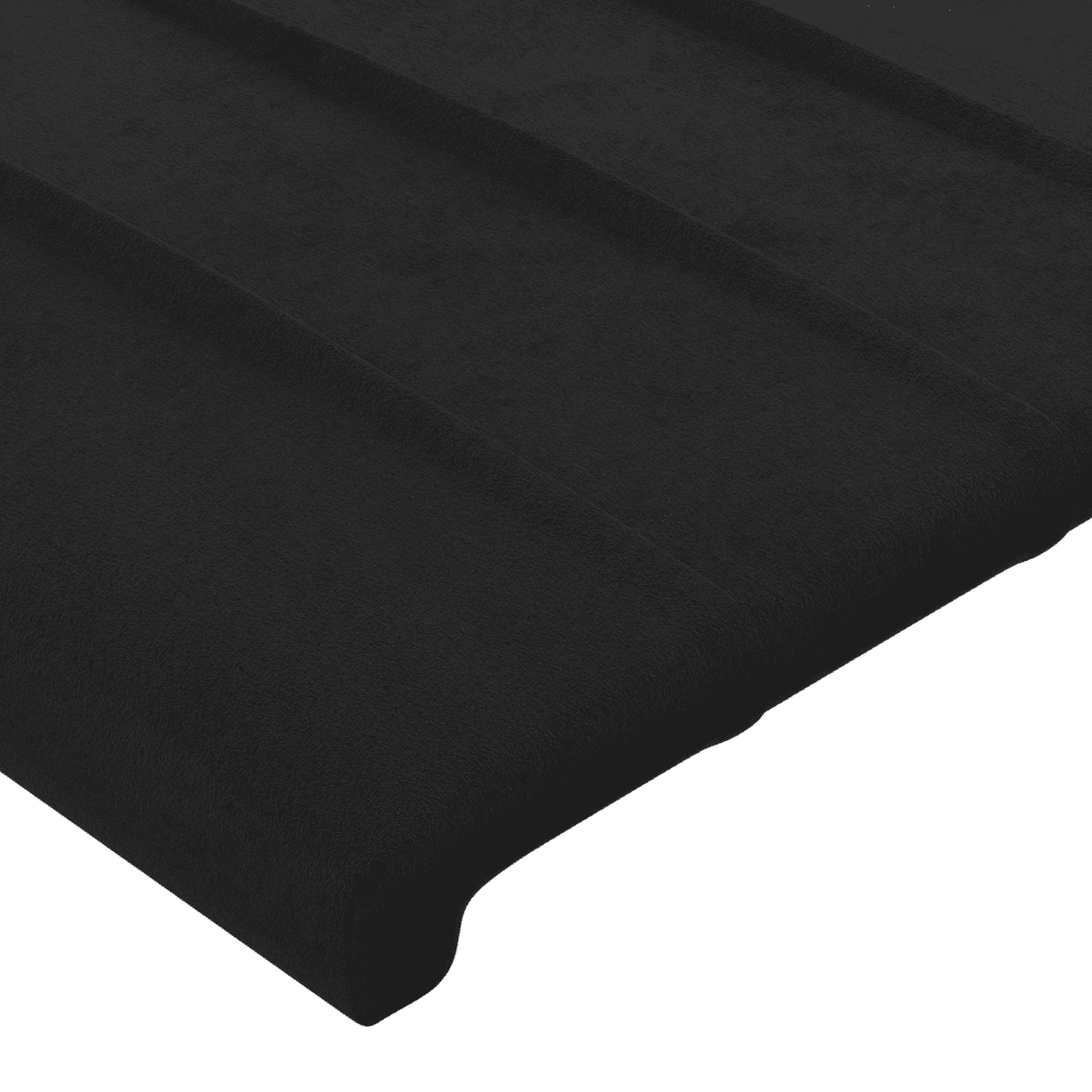 vidaXL Κρεβάτι Boxspring με Στρώμα Μαύρο 180x200 εκ. Βελούδινο