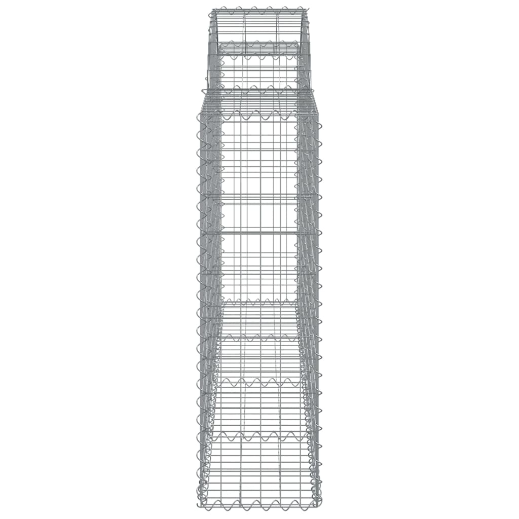 vidaXL Συρματοκιβώτια Τοξωτά 6 τεμ. 200x30x100/120 εκ. Γαλβαν. Ατσάλι