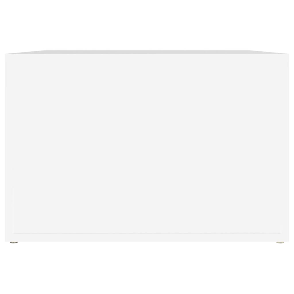 vidaXL Κομοδίνο Λευκό 57 x 55 x 36 εκ. από Επεξεργασμένο Ξύλο