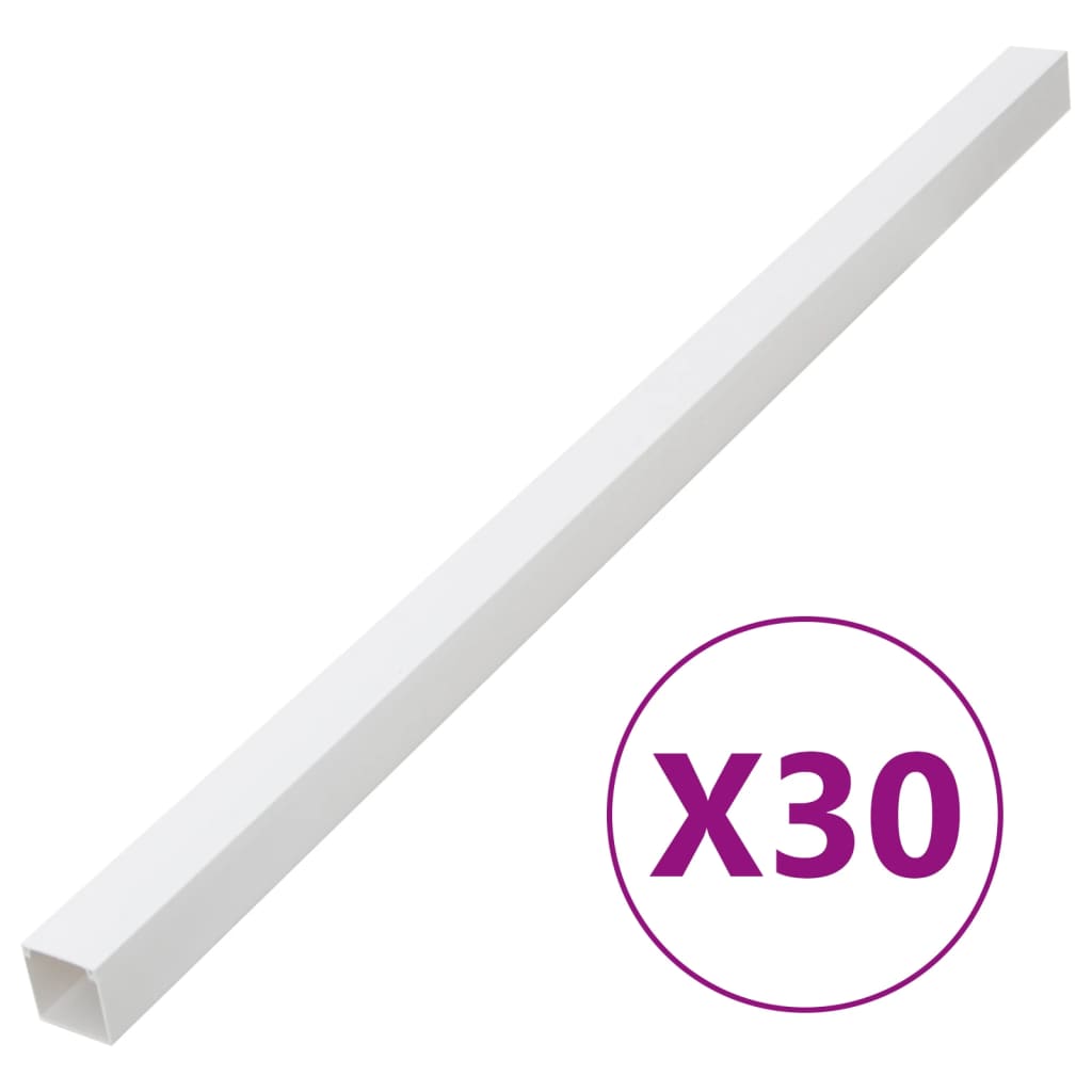 vidaXL Κανάλι Καλωδίων 100 x 40 χιλ. 30 μ. από PVC