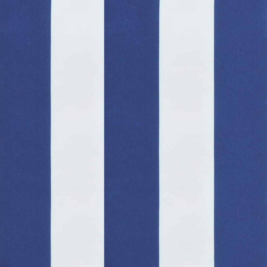 vidaXL Μαξιλάρι Παλέτας Μπλε & Λευκό Ριγέ 50 x 40 x 12 εκ. Υφασμάτινο