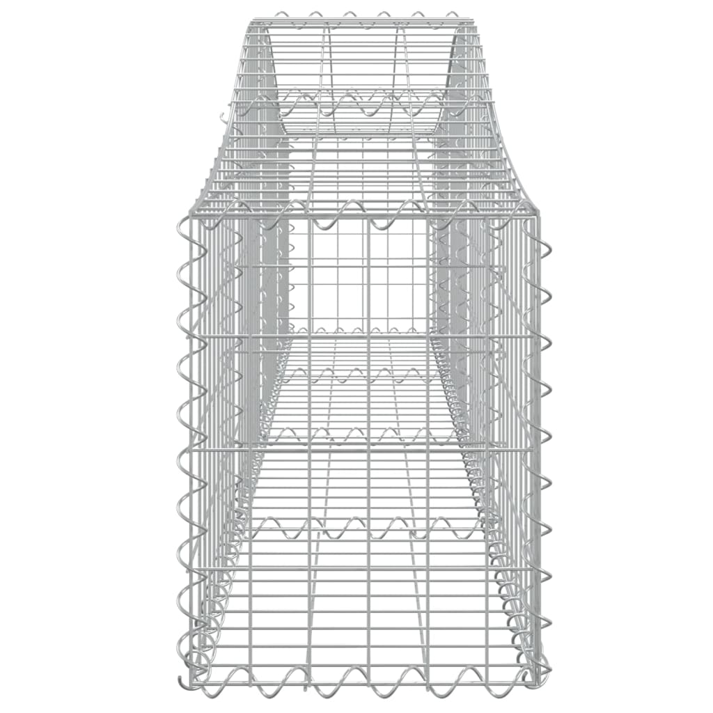 vidaXL Συρματοκιβώτια Τοξωτά 10 τεμ. 200x30x40/60 εκ. Γαλβαν. Ατσάλι