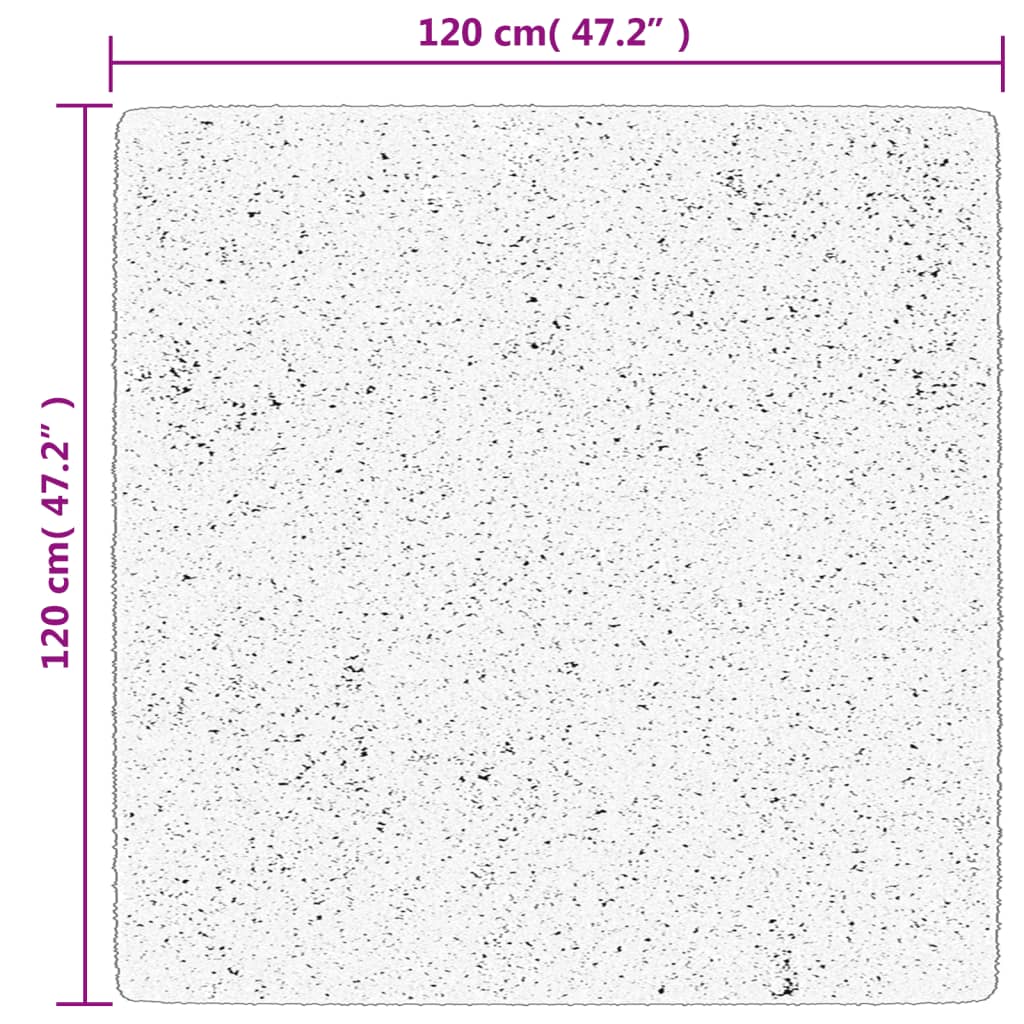 vidaXL Χαλί Shaggy PAMPLONA με Ψηλό Πέλος Μοντέρνο Πράσινο 120x120 εκ.