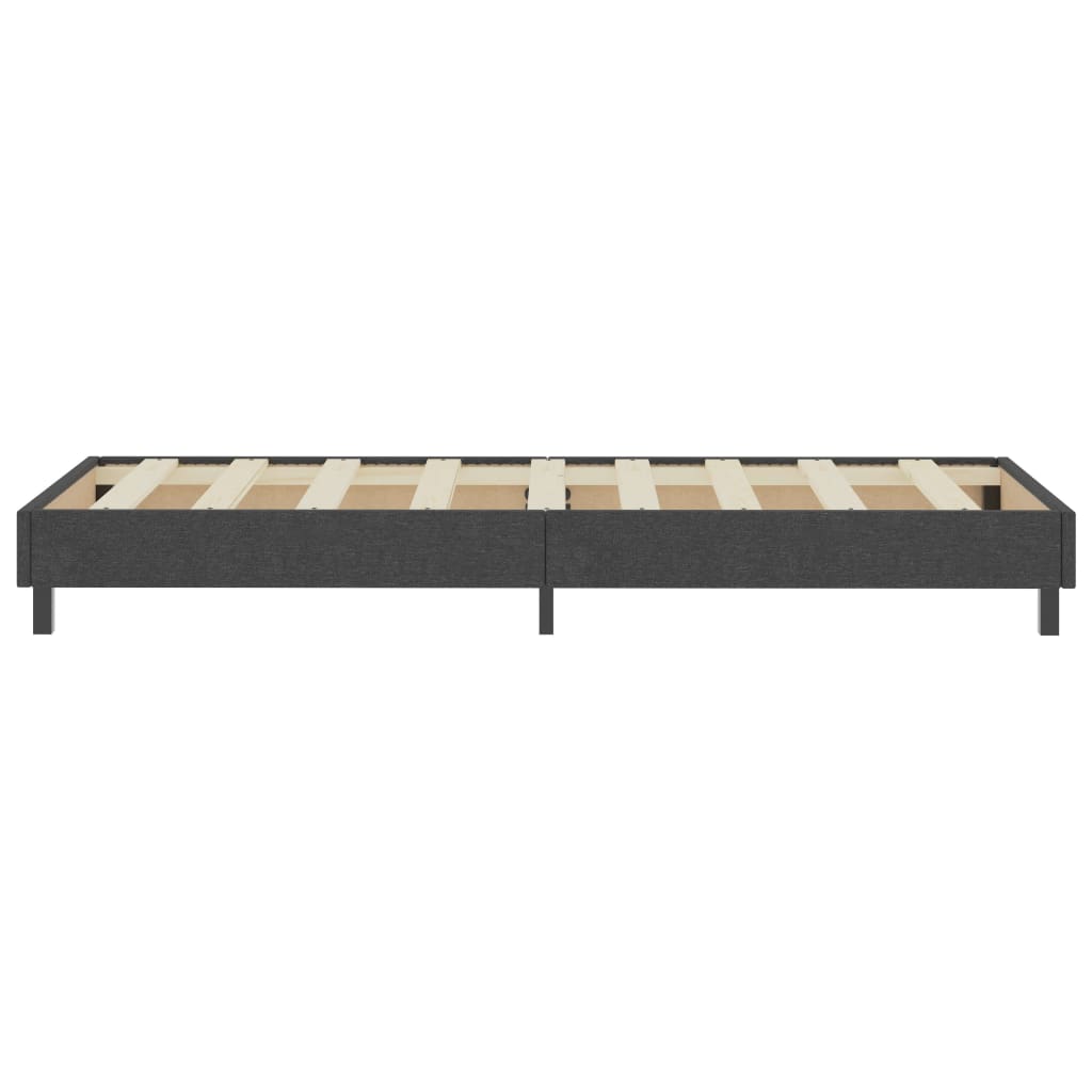 vidaXL Κρεβάτι Boxspring Σκούρο Γκρι 100 x 200 εκ. Υφασμάτινο