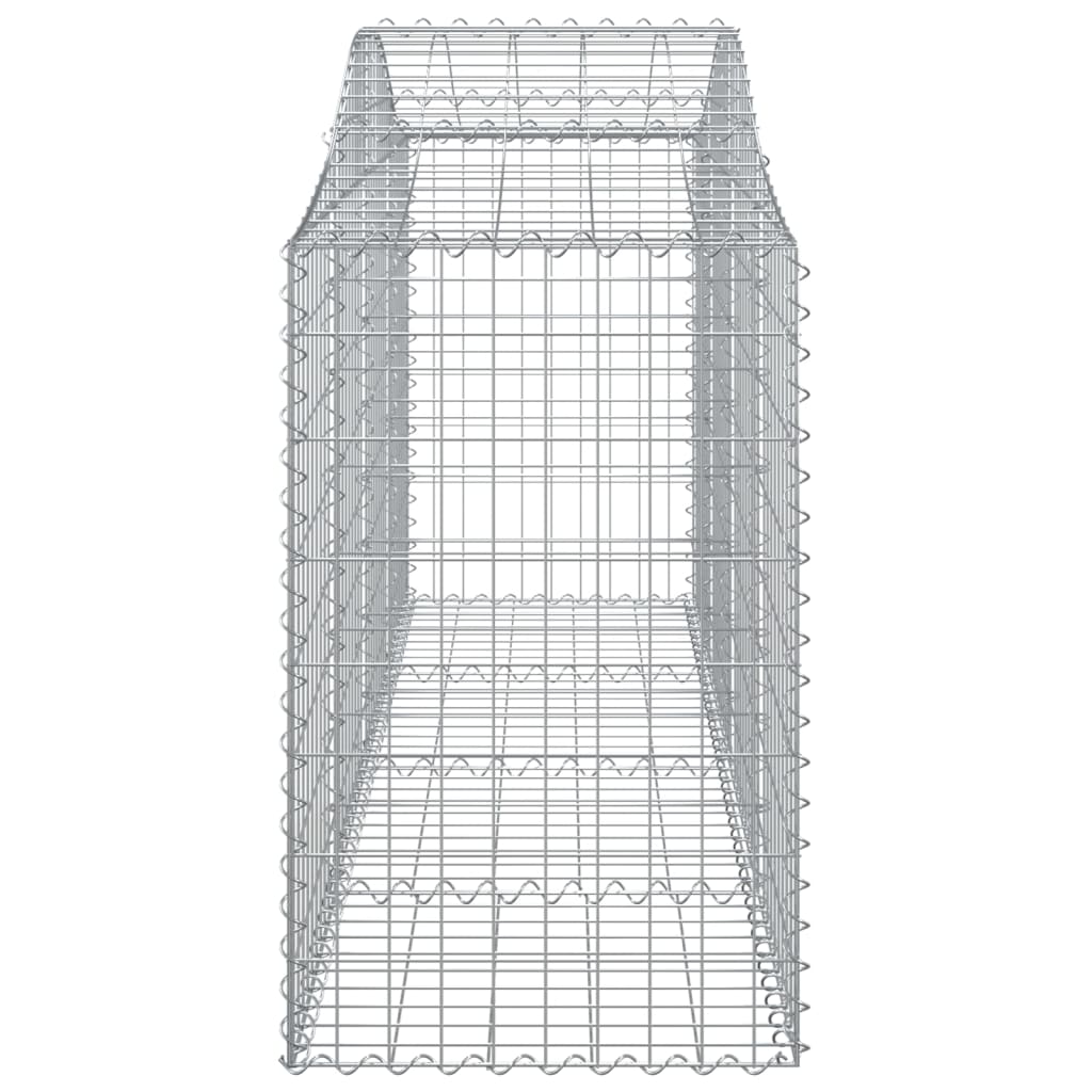 vidaXL Συρματοκιβώτια Τοξωτά 7 τεμ. 200x50x80/100 εκ. Γαλβαν. Ατσάλι