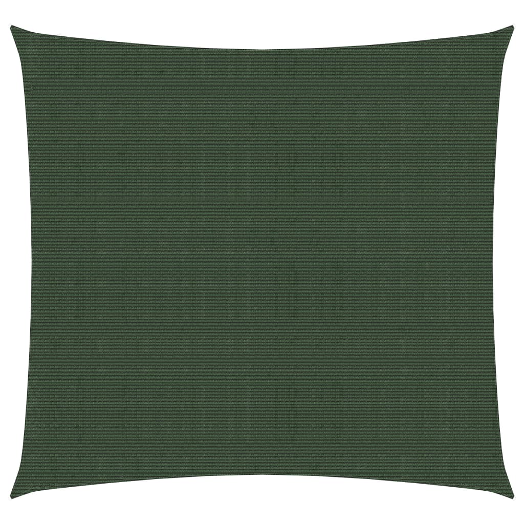 vidaXL Πανί Σκίασης Σκούρο Πράσινο 2,5 x 2,5 μ. από HDPE 160 γρ./μ²