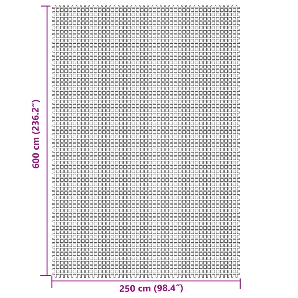 vidaXL Στρώμα Δαπέδου Κάμπινγκ Κρεμ 6x2,5 μ.