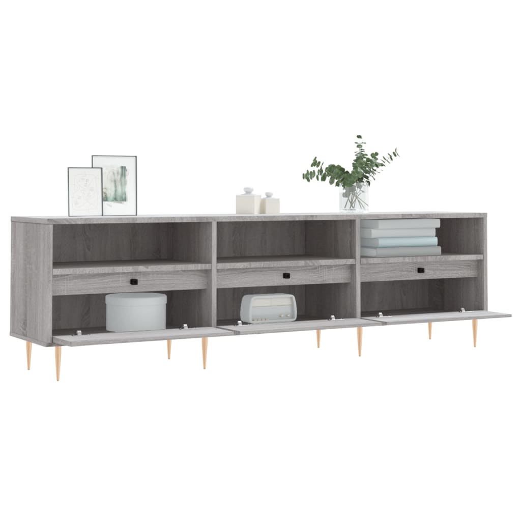 vidaXL Έπιπλο Τηλεόρασης Γκρι Sonoma 150x30x44,5 εκ. από Επεξεργ. Ξύλο