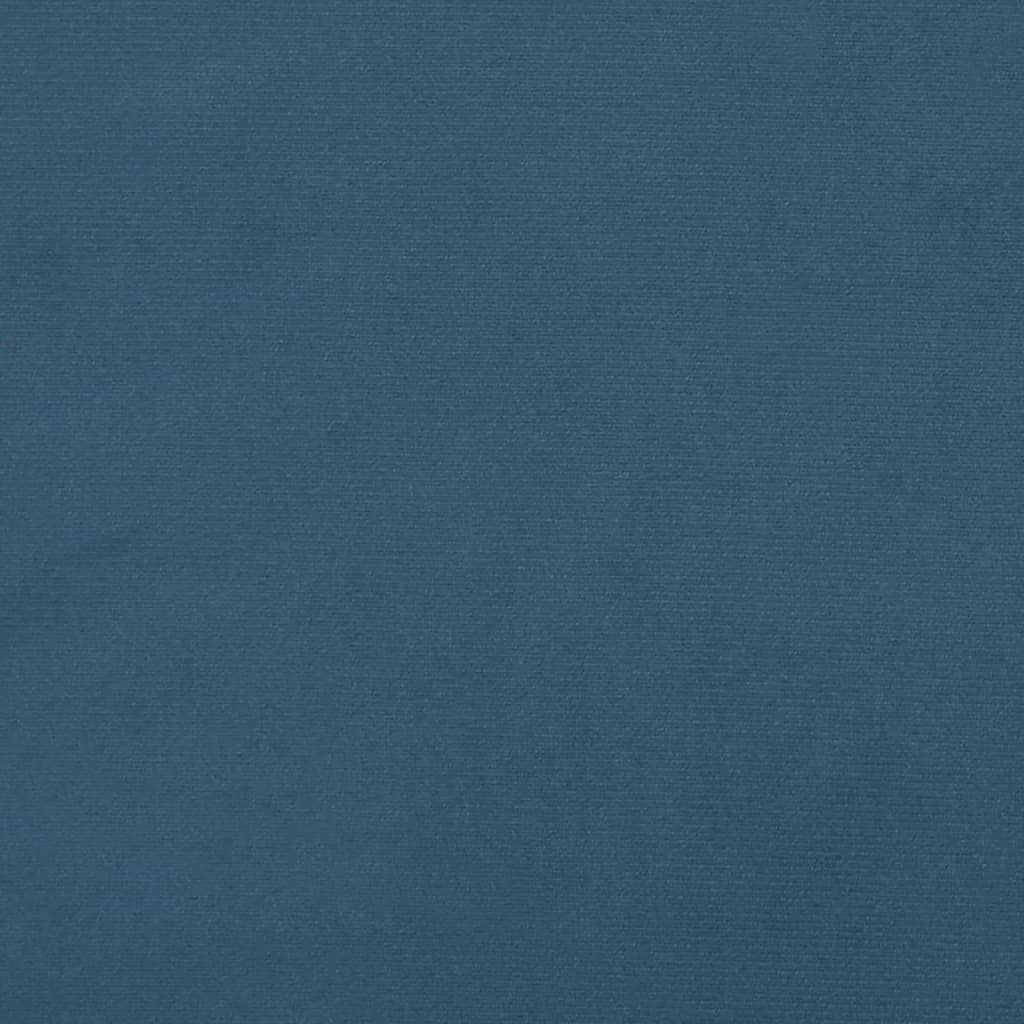 vidaXL Κεφαλάρι Κρεβατιού Σκούρο Μπλε 100x7x78/88 εκ. Βελούδινο